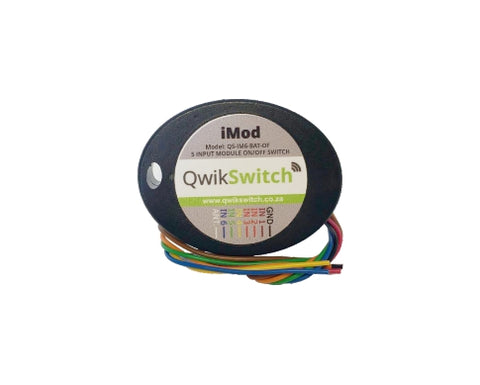 QwikSwitch 5 switch Imod - ON/OFF (QS-IM6-BAT-O/F)